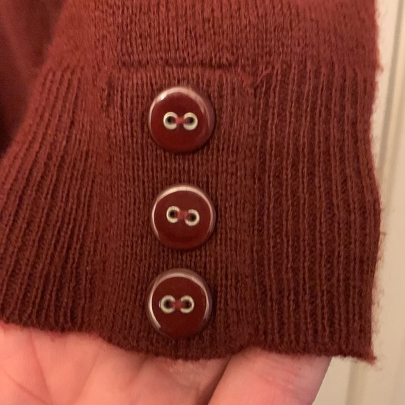Classic Editions Burgandy Cardigan - Picture 4 of 7